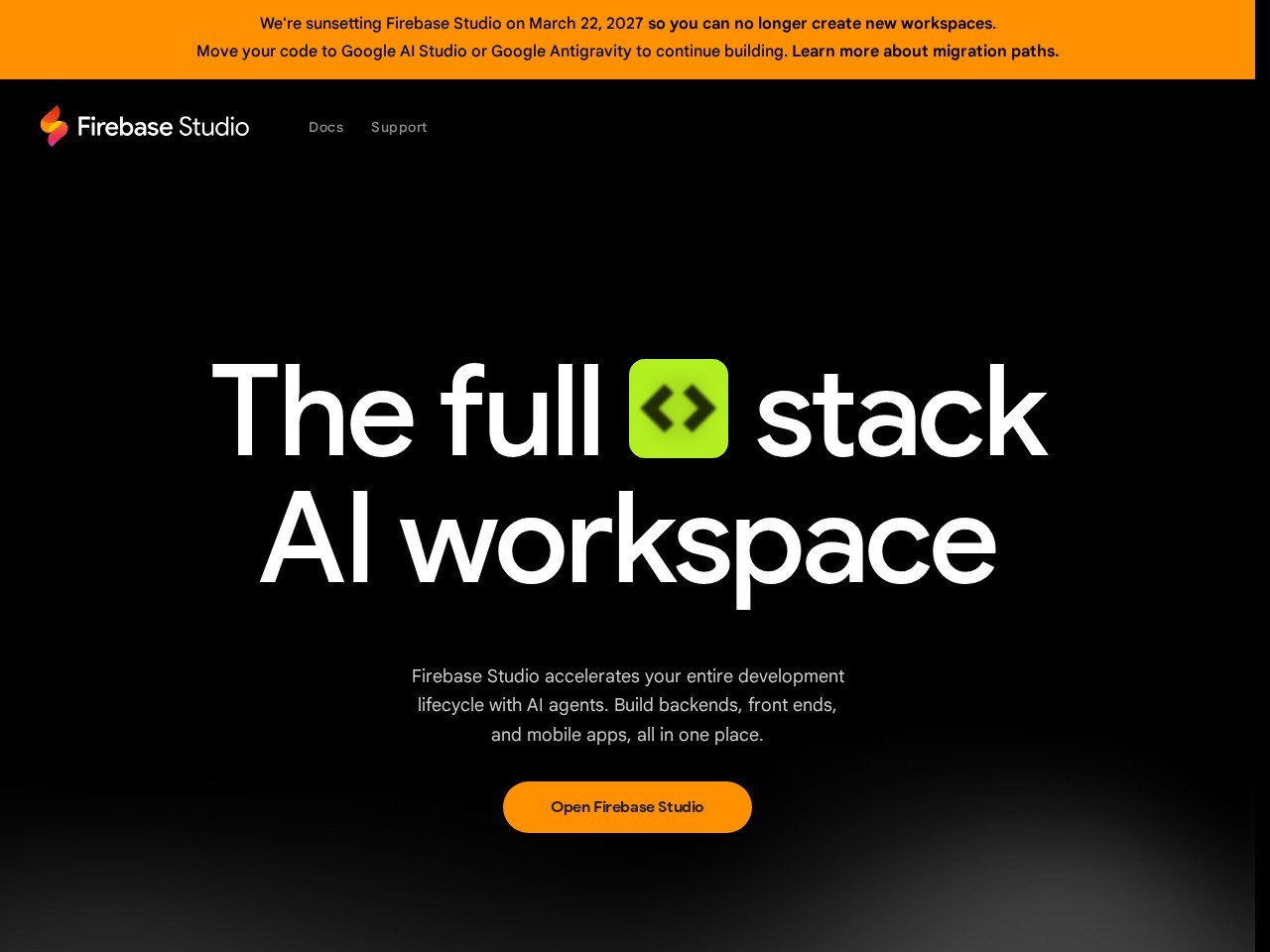 Firebase Studio