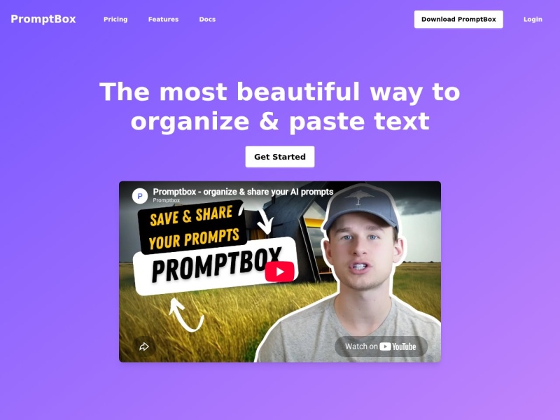 Prompt box