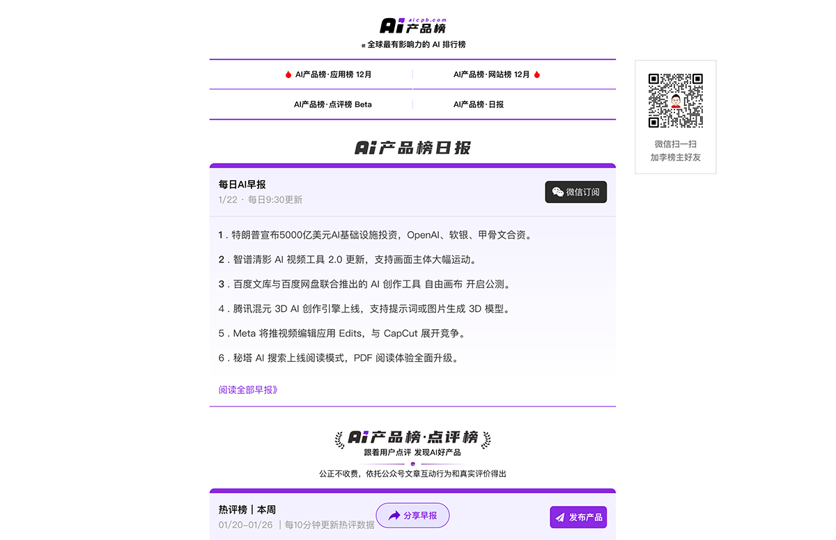 AI产品榜