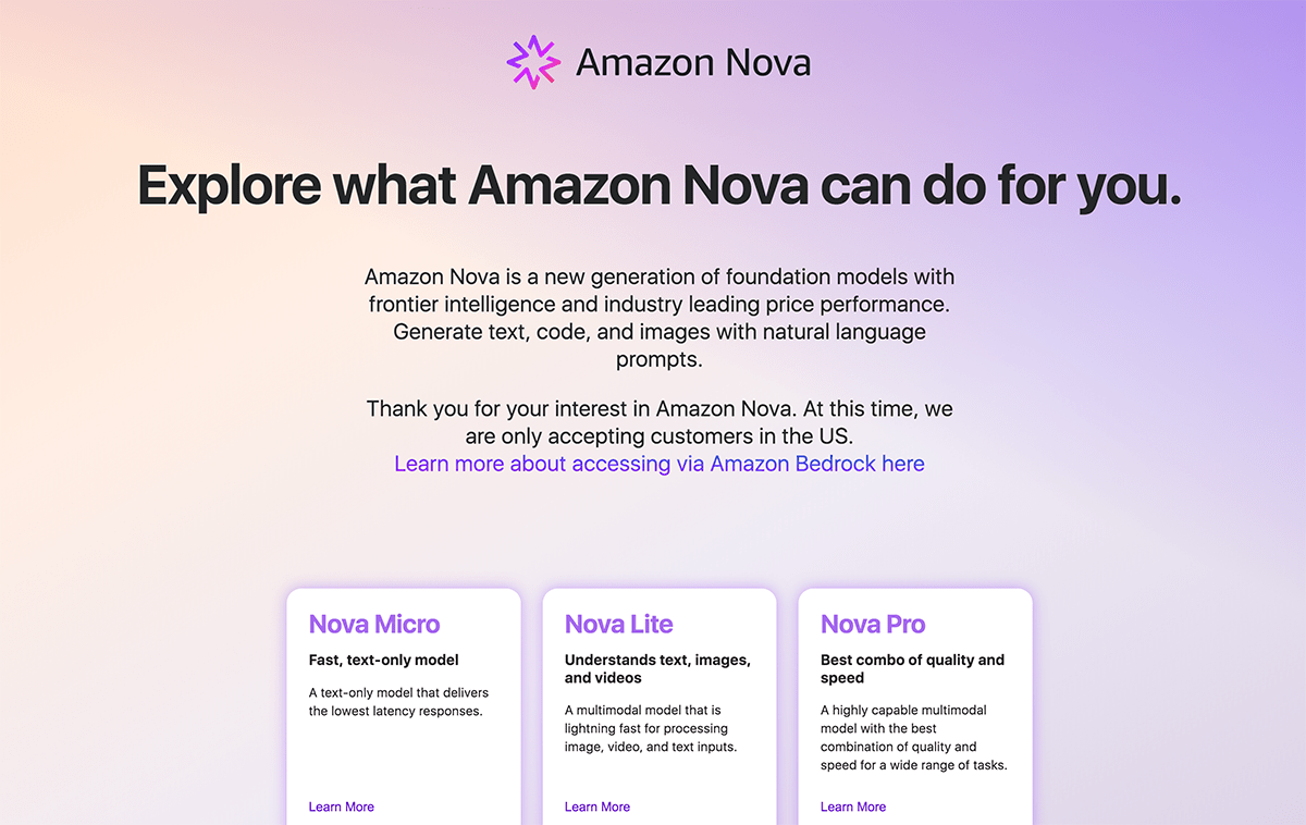 Amazon Nova