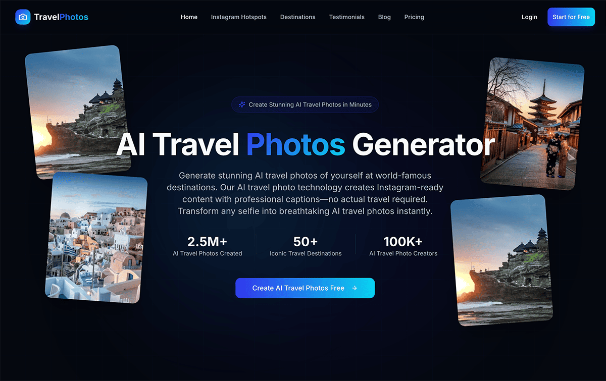 AI Travel Photos Generator